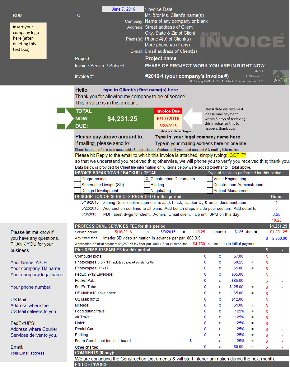 ArCHinvoice